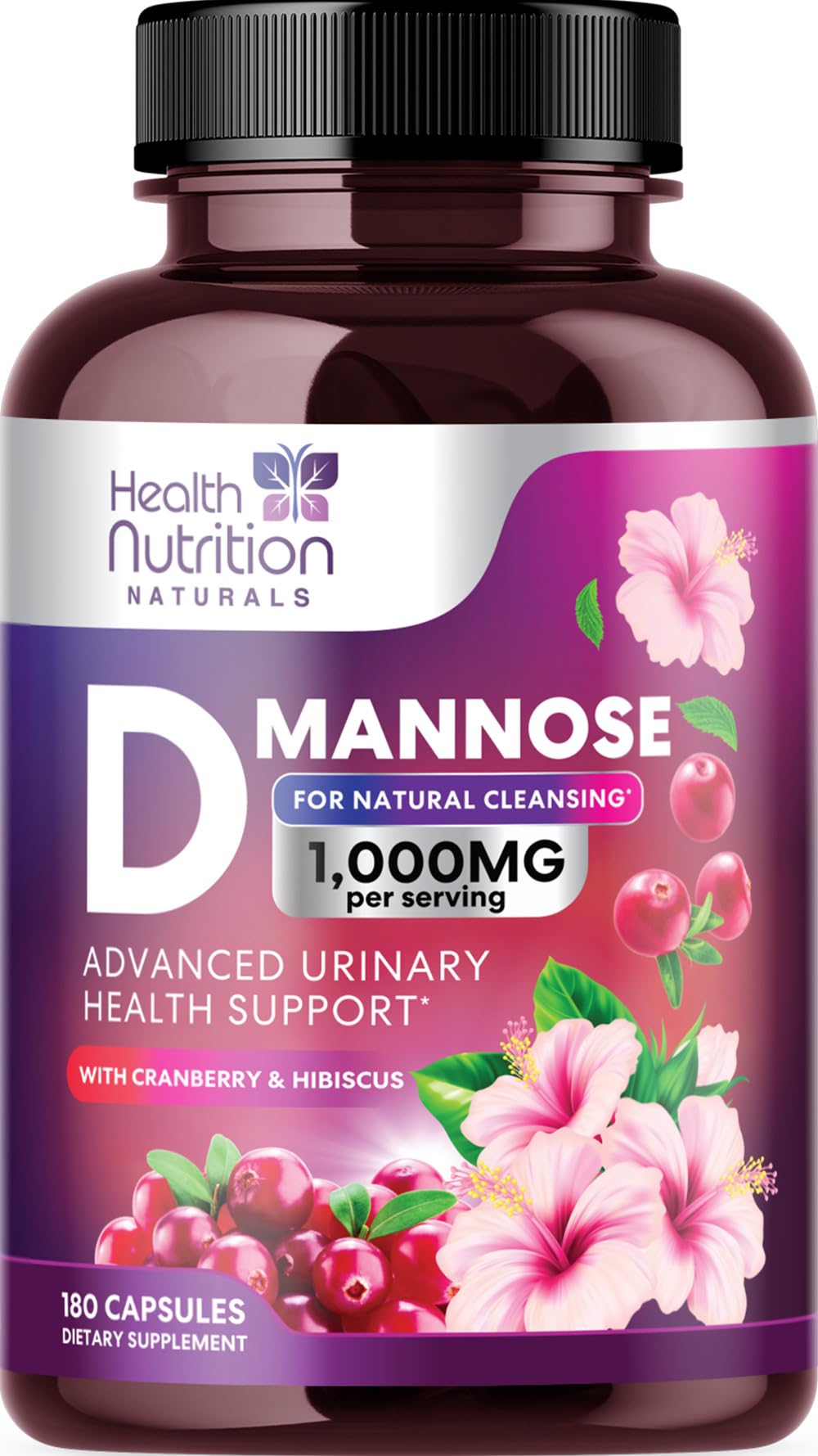 Health Nutrition Naturals frasco delantero muestra composición y beneficios