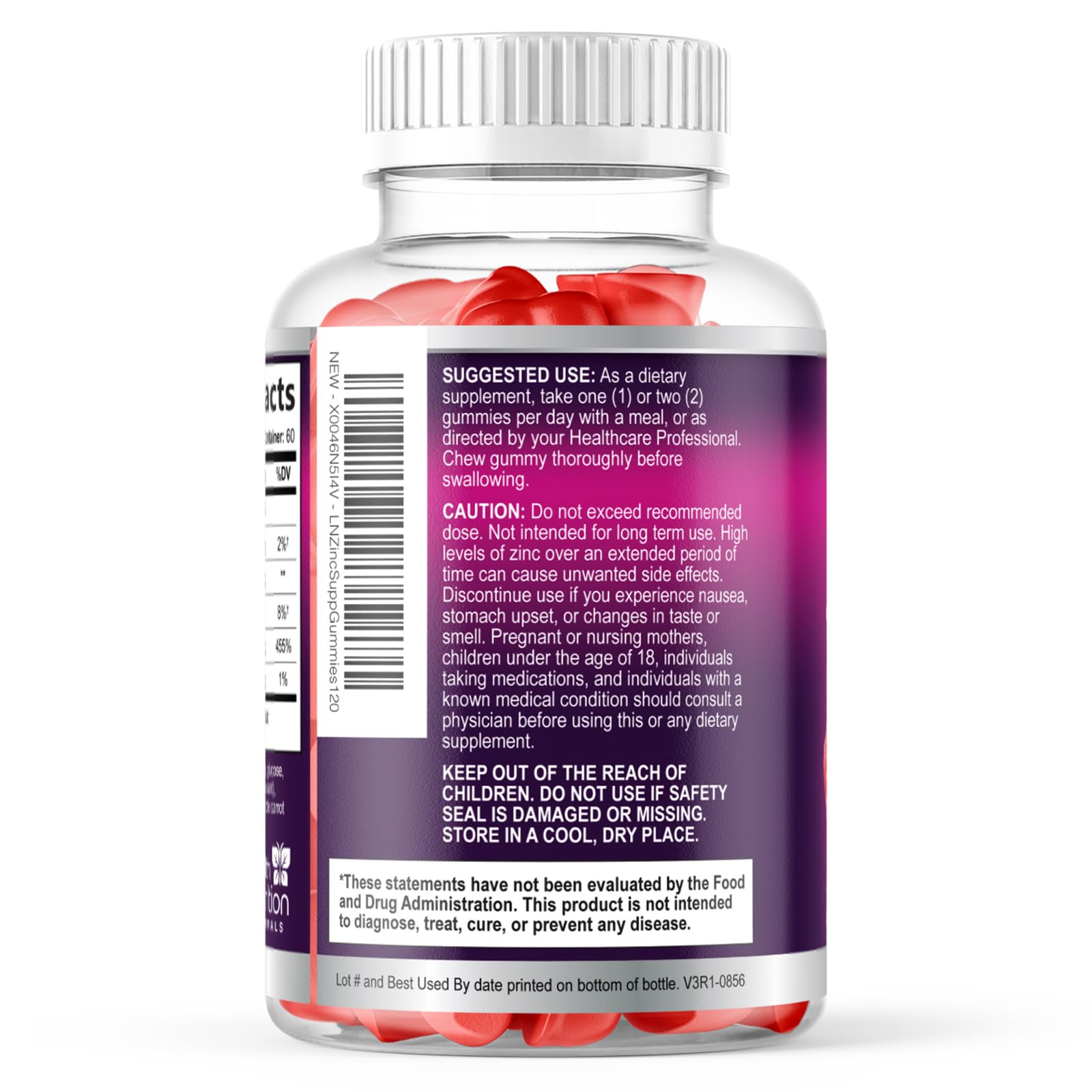Health Nutrition Naturals gomitas junto a frutas berry resaltando sabor natural
