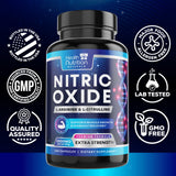 Health Nutrition Naturals primer plano de la cápsula que destaca acabado y calidad