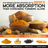 Health Nutrition Naturals primer plano de polvo de cúrcuma con textura rica