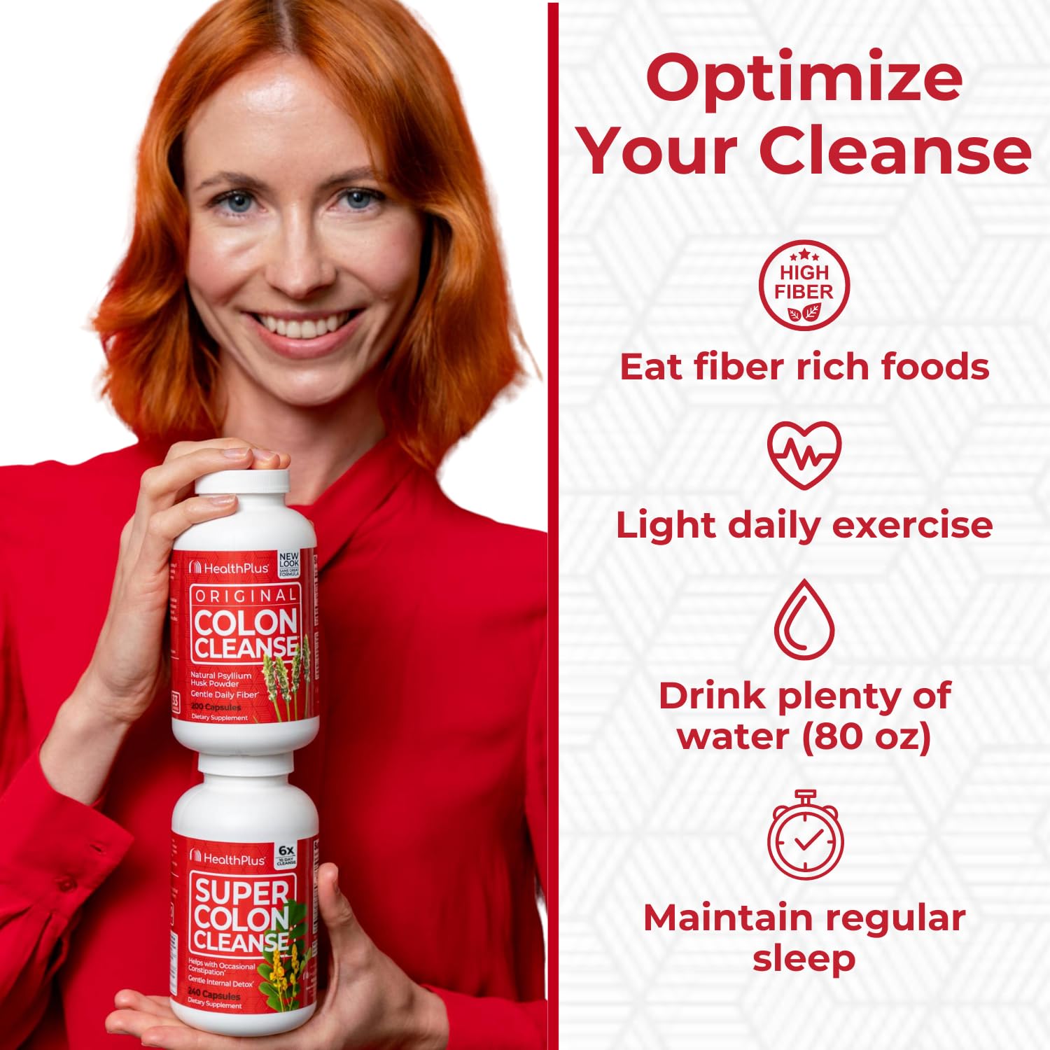 Health Plus cápsula abierta mostrando contenido, confirma ingredientes naturales