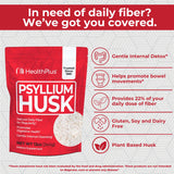 Health Plus cucharada con porción lista para mezclar y consumir