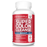 Health Plus frasco frente del empaque mostrando 60 cápsulas y beneficio de alivio