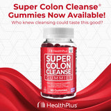 Health Plus cápsula abierta mostrando contenido fino y beneficio de fibra