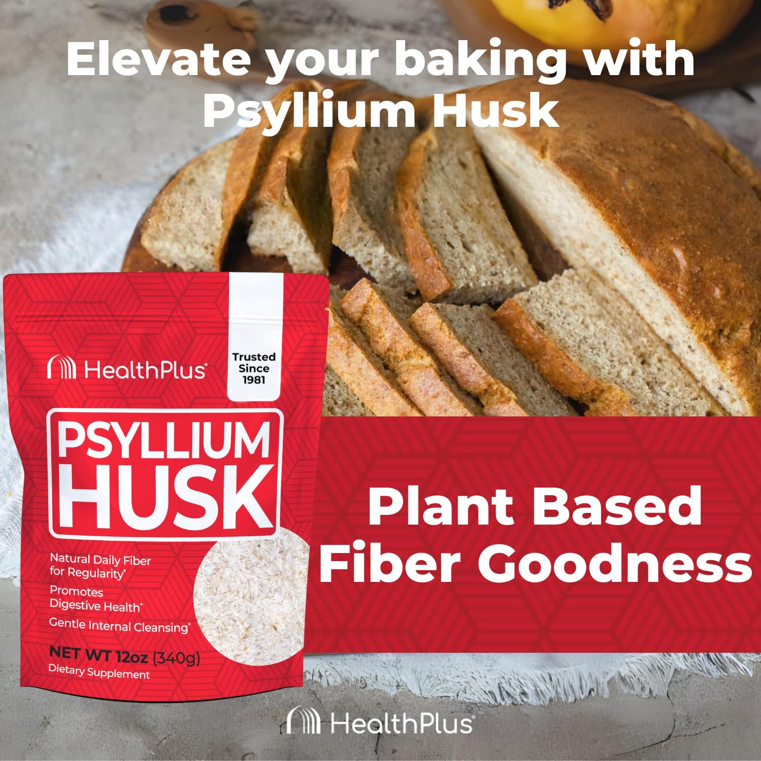Health Plus integrado en pan keto mostrando mejora de la textura