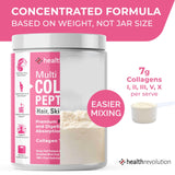 Health Revolution polvo mezclado en vaso listo para beber y absorber rápido