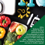 Health Thru Nutrition comparación de tamaño con moneda para referenciar porción