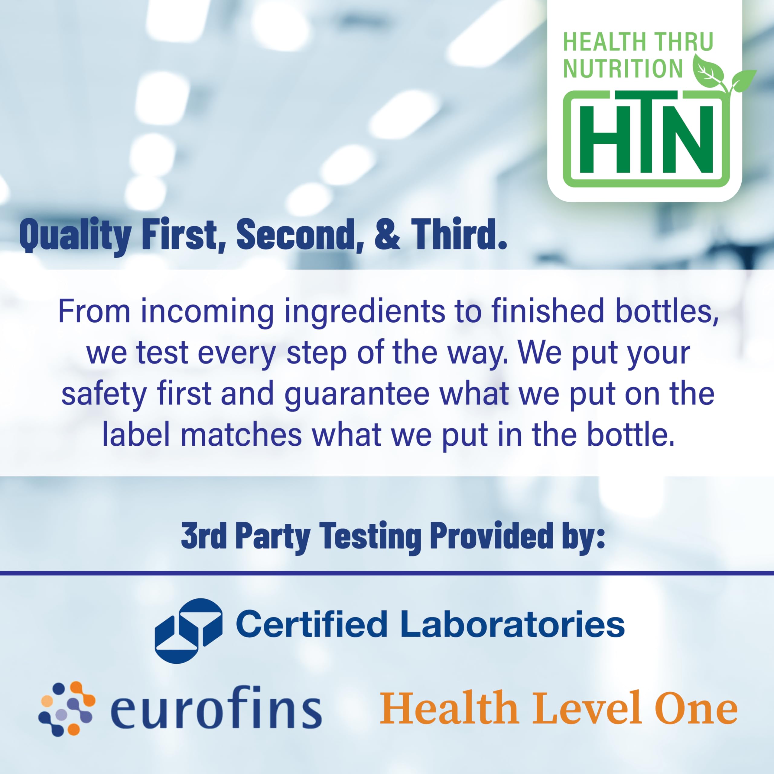 Health Thru Nutrition botella en encuadre de cocina, integración en rutina diaria saludable
