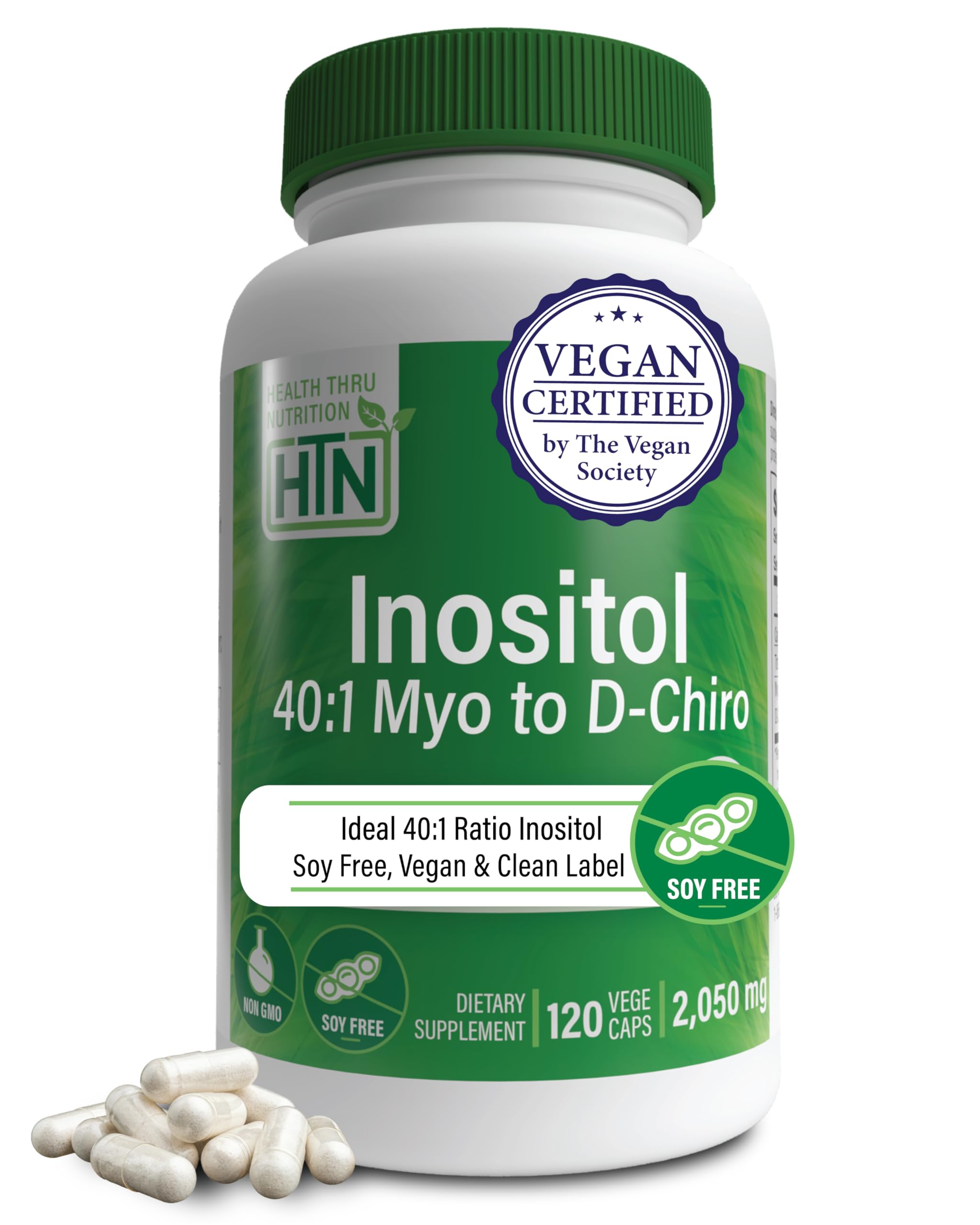 Health Thru Nutrition frasco frontal mostrando 120 cápsulas y etiqueta clara