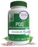 Health Thru Nutrition envase frontal PQQ 40 mg, identifica producto y dosis