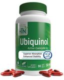 Health Thru Nutrition frasco frontal con Kaneka Ubiquinol, confianza y pureza
