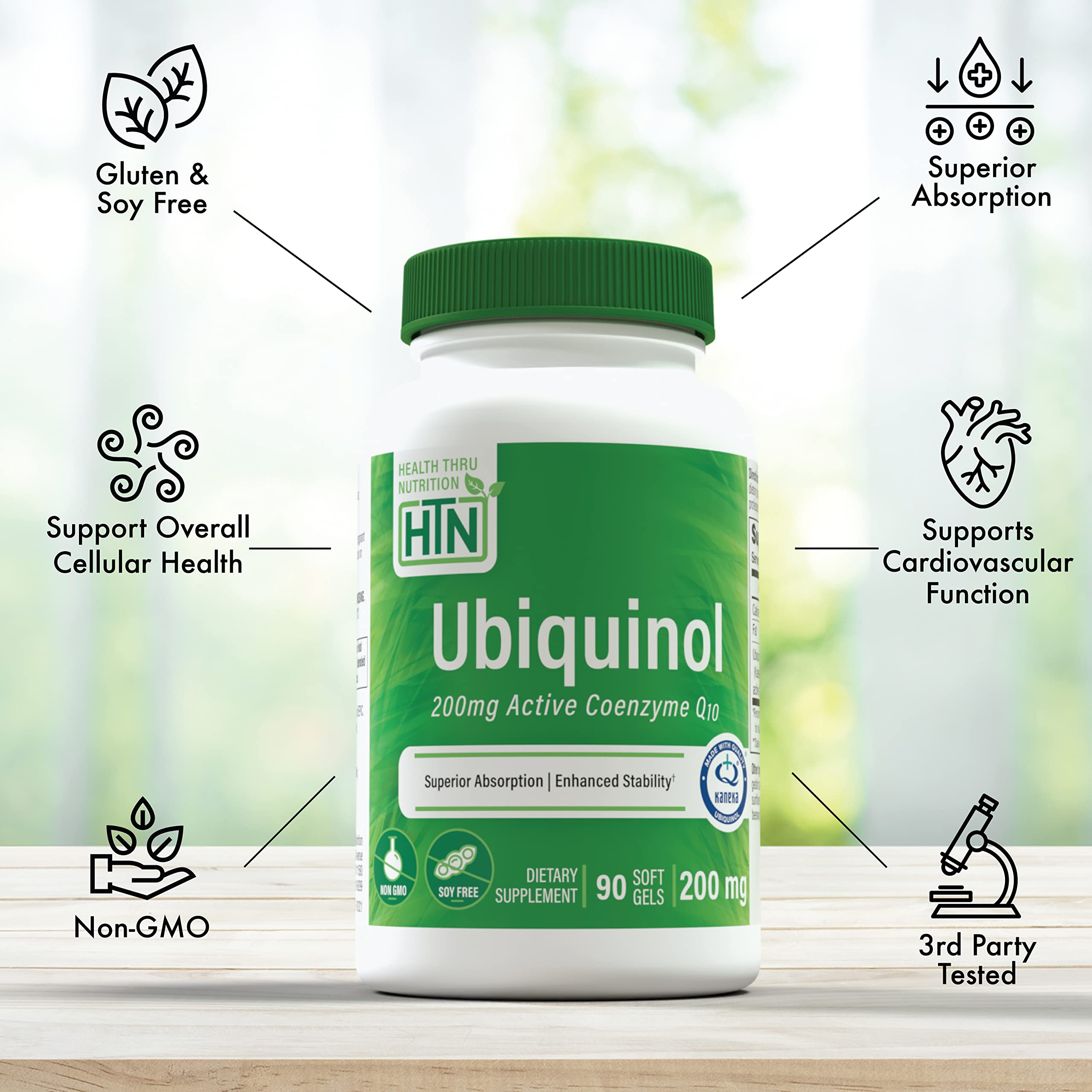Health Thru Nutrition cápsula en mano ilustra tamaño y facilidad de ingestión