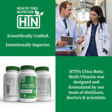 Health Thru Nutrition mano sosteniendo cápsula Ultra-Betic facilidad de uso
