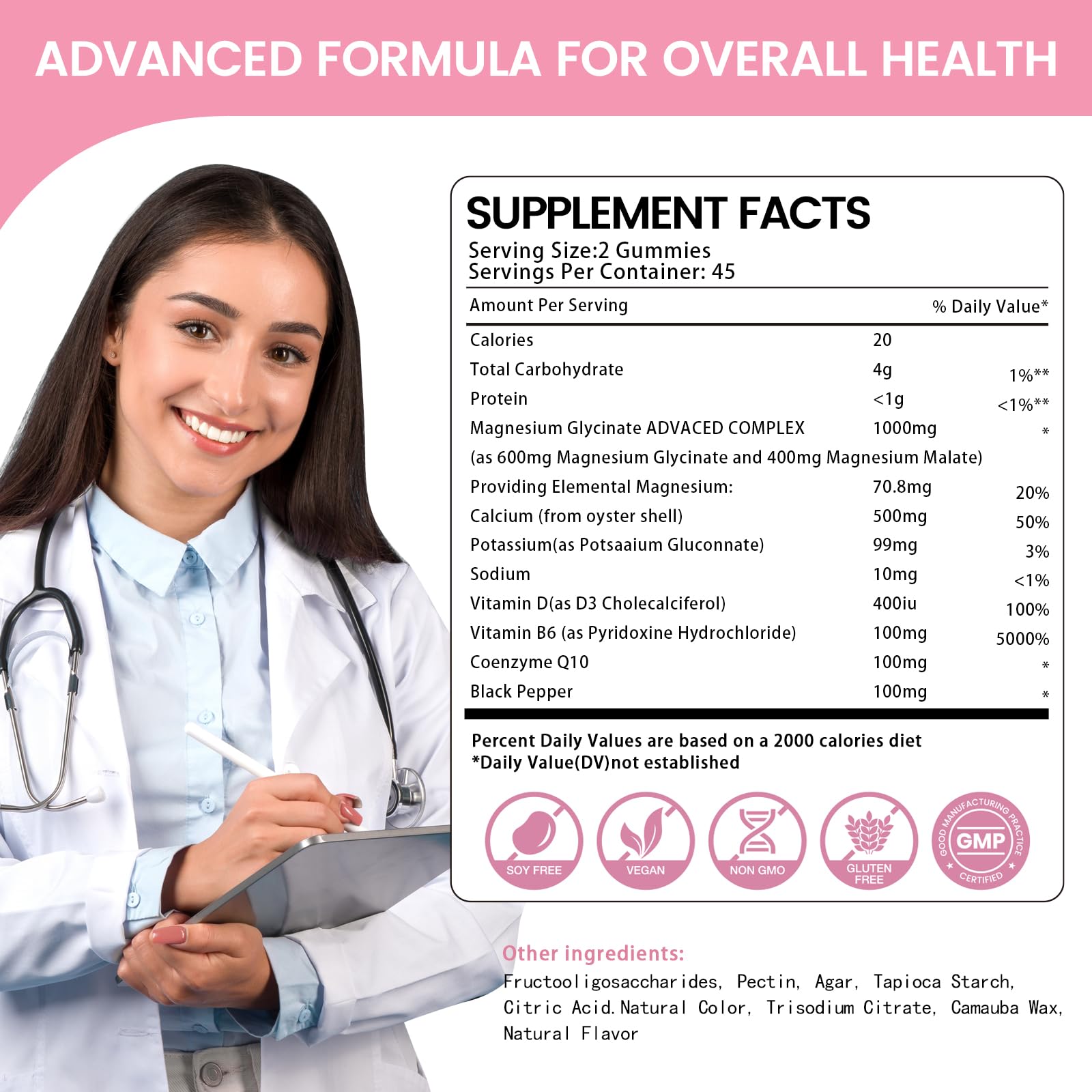 Health4All primer plano textura suave de la gomita para masticar cómoda