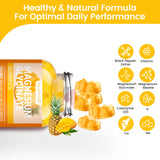 Health4All gominola en mano para comparar tamaño y dosificación