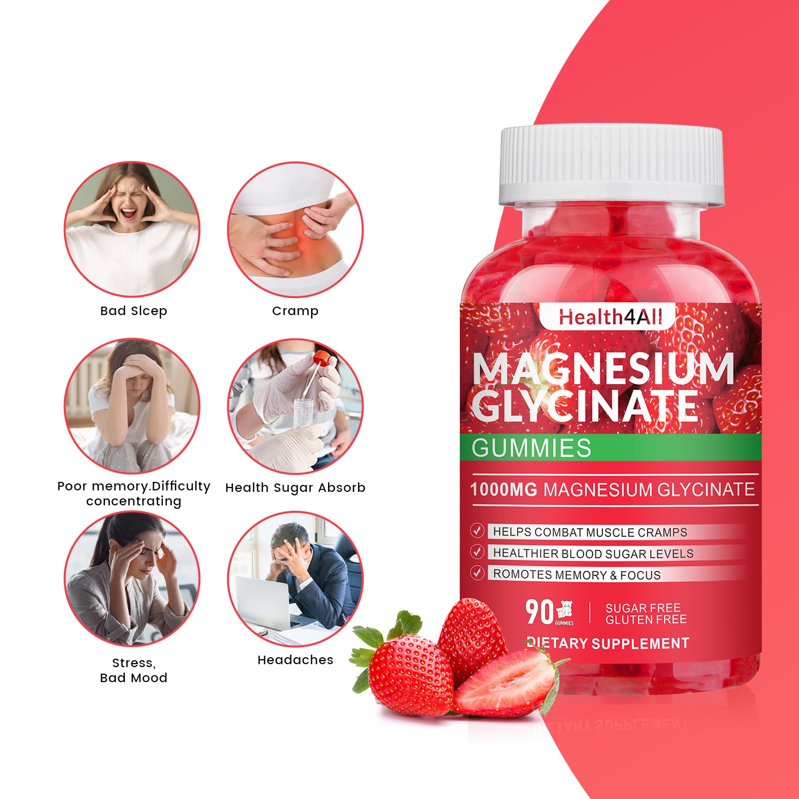 Health4All gomita en mano para mostrar tamaño y facilidad de consumo