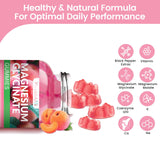 Health4All tarro abierto con gomitas color durazno, fácil acceso y dosificación