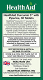 HealthAid Curcumin Complex primer plano de cápsula, muestra pureza y textura
