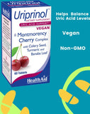 HealthAid Uriprinol bote en mano para comparar tamaño y dosis diaria conveniente