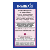 HealthAid Uriprinol extracto en textura polvorienta indicando concentración antioxidante