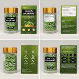 Healthbiotics cápsula junto a vaso de agua lista para tomar, confort y conveniencia