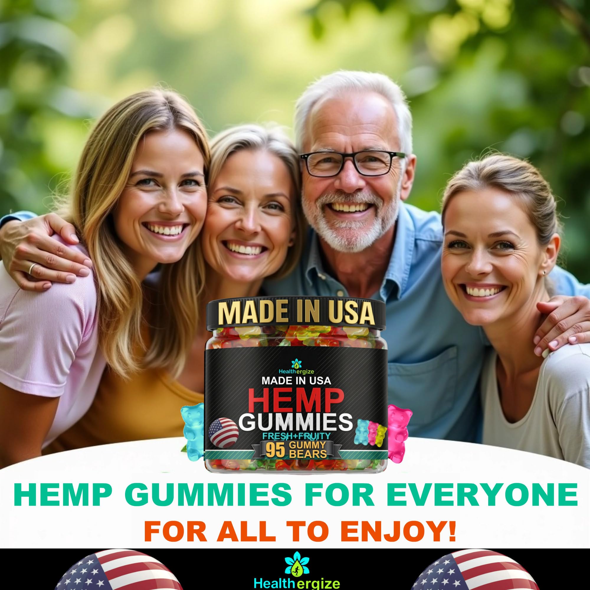 Healthergize etiqueta del aceite de hemp resaltando omegas 3-6-9 vegetales
