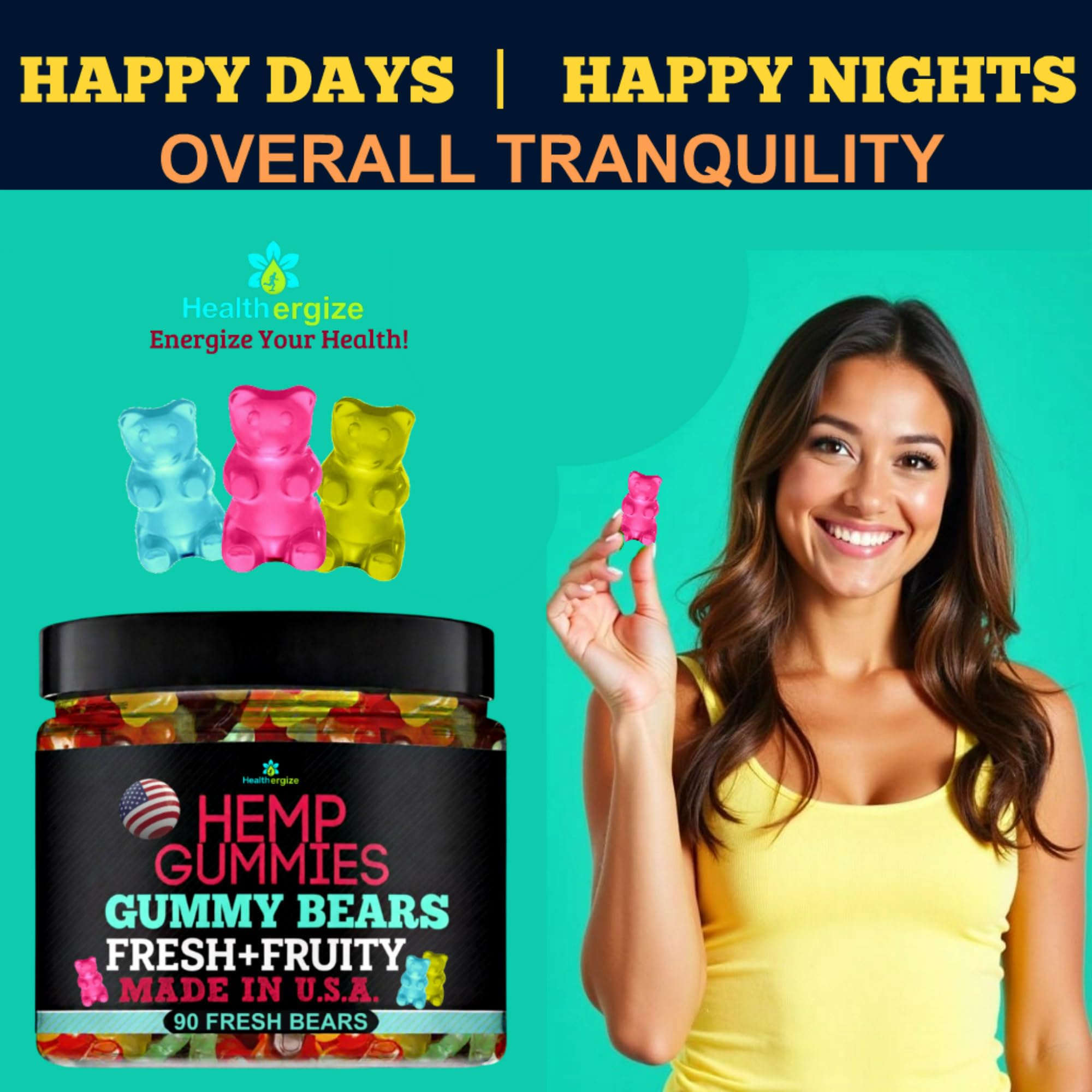 Healthergize etiqueta con lista de ingredientes y sin alérgenos