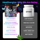 Primer plano de aceite de semilla de cáñamo Healthergize mostrando origen natural