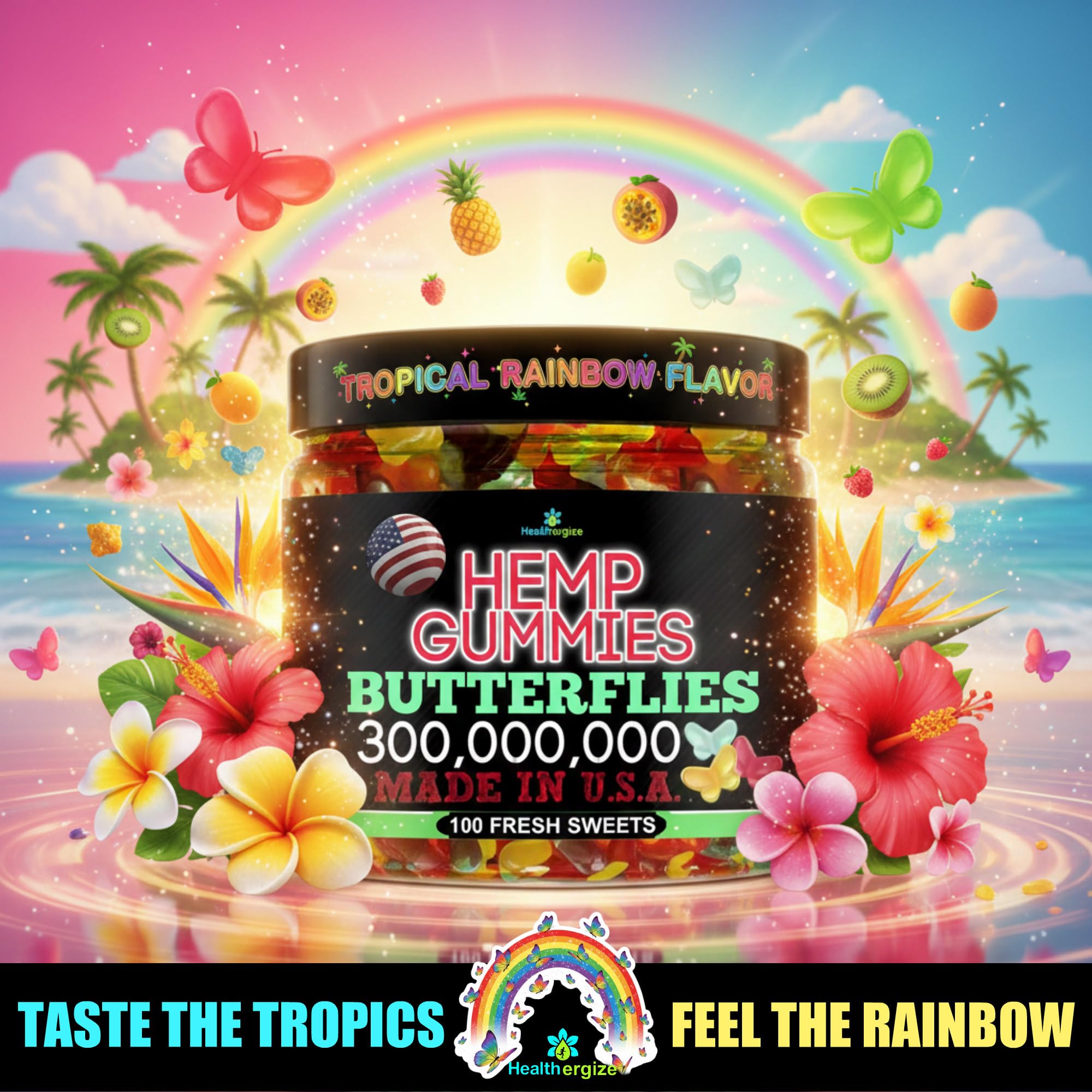 Healthergize surtido de nueve sabores coloridos y apetitosos