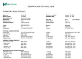 Healthfare etiqueta con lista de ingredientes y certificación GMP visible
