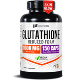 Healthfare frasco frontal mostrando etiqueta y beneficios claros