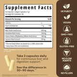 HealthForce SuperFoods cápsulas en mano para comparar tamaño y cantidad