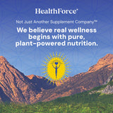 HealthForce SuperFoods empaque lateral con sellos vegan, kosher y sin gluten