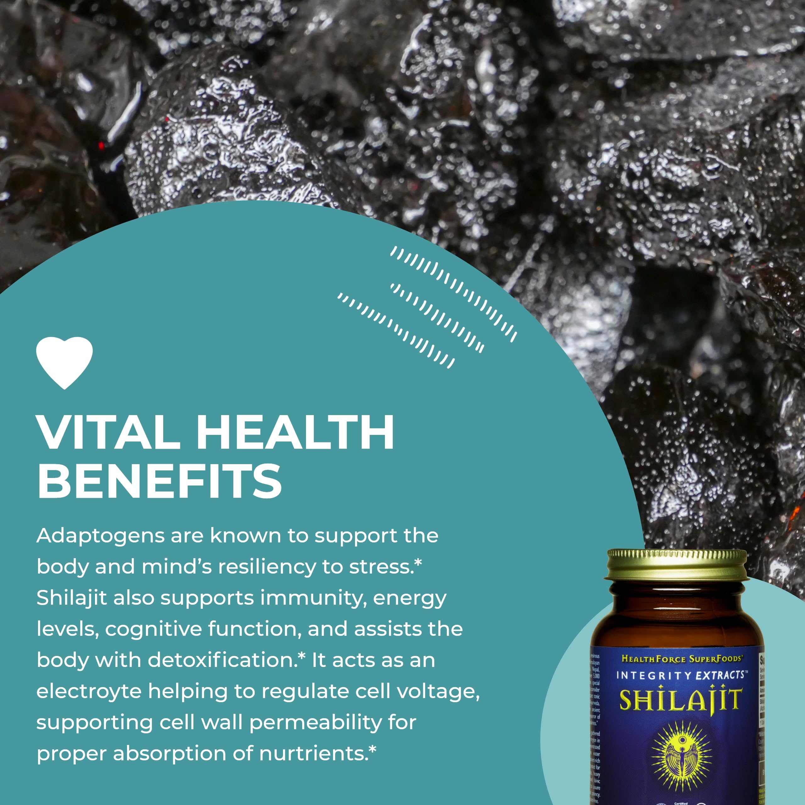 HealthForce SuperFoods botella abierta con cápsulas para visualización de dosis