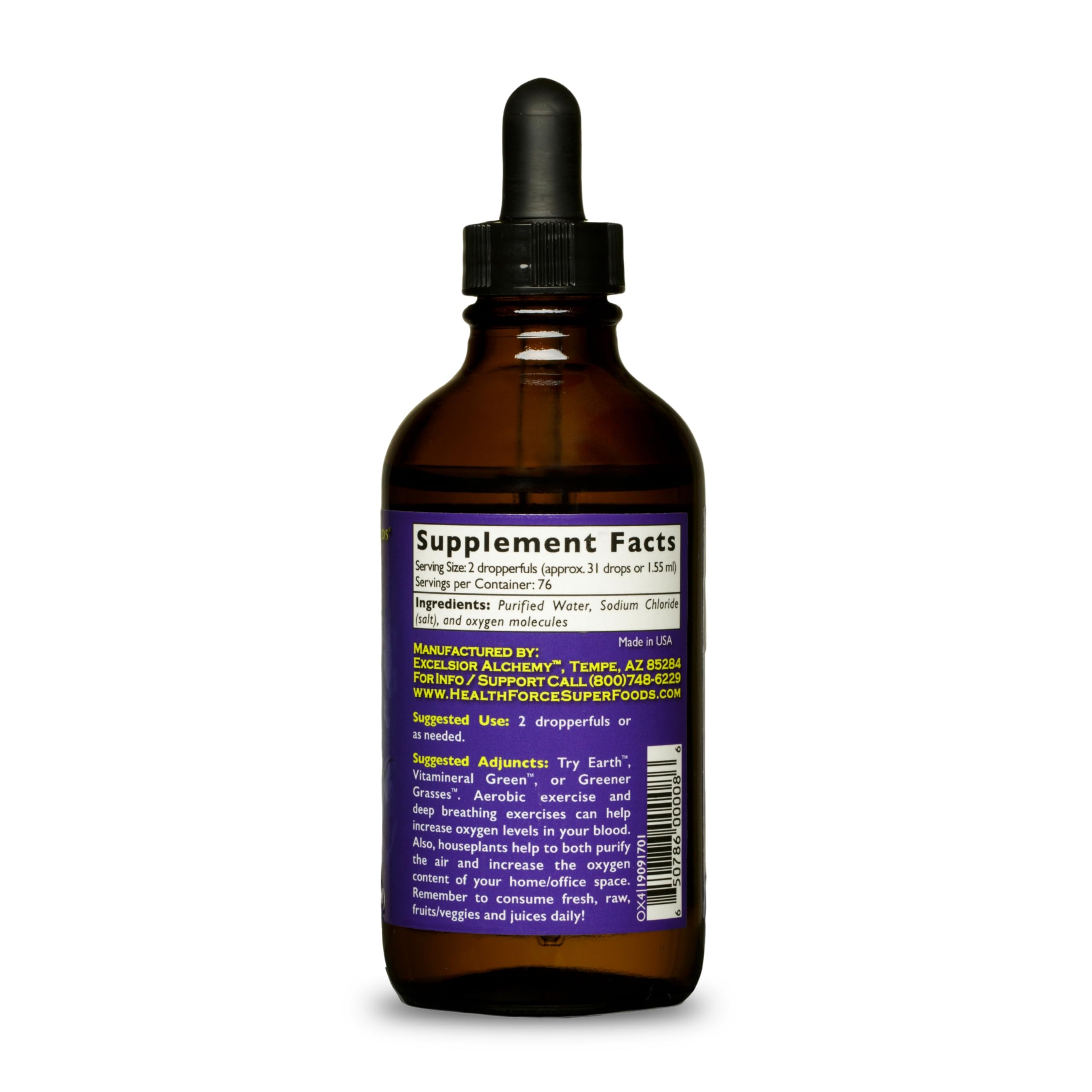 HealthForce SuperFoods gotero dosificador para control preciso de dosis