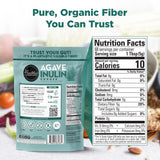 Healthier Comforts etiqueta con certificaciones USDA Organic y Non-GMO visibles