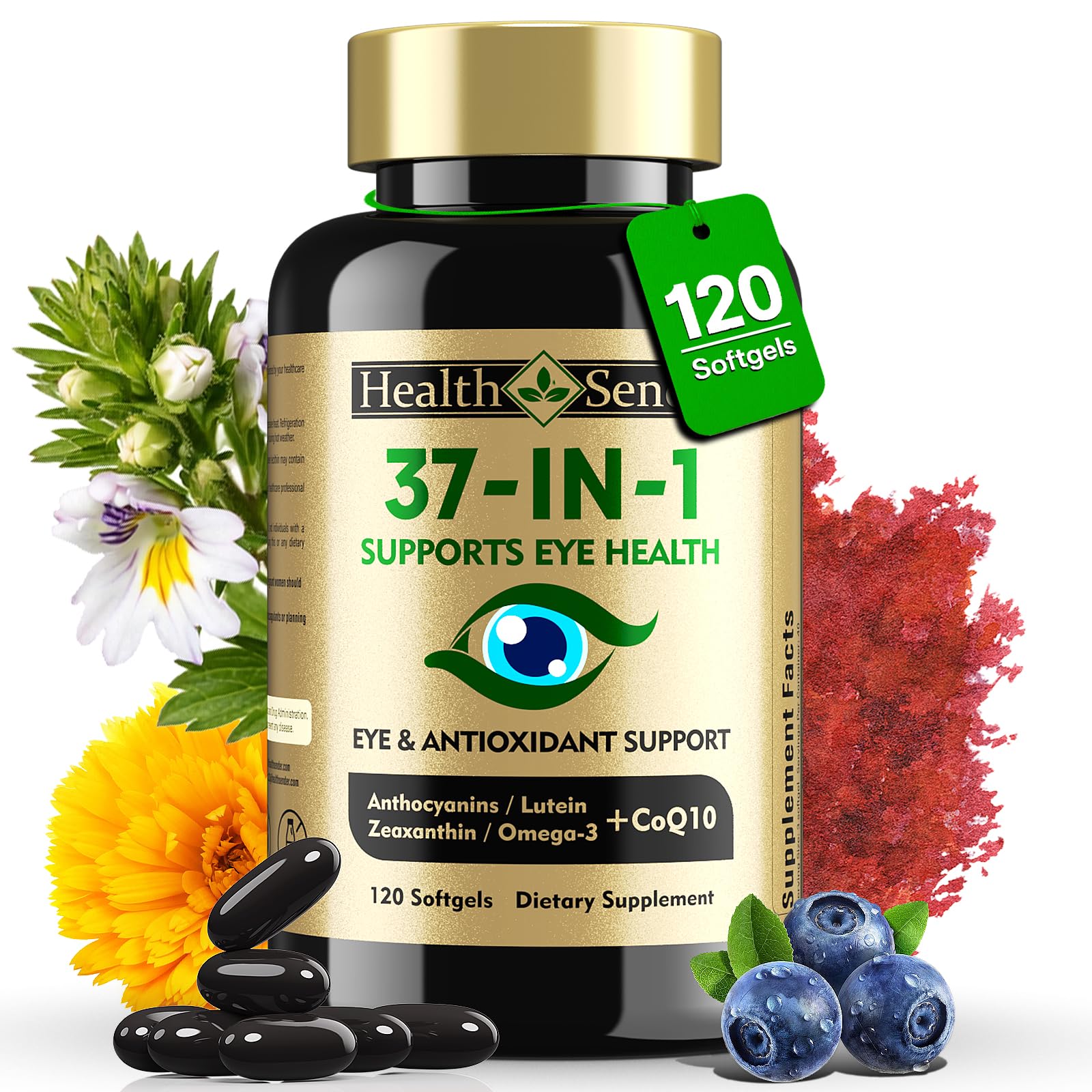 HealthSender frente del envase mostrando la marca y beneficios visibles