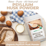 Healthworks Superfoods polvo mezclado en vaso, ilustrando bebida lista para consumir