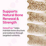 Healthy Bones Co. OsteoFrax botellas en cocina transmitiendo uso diario práctico