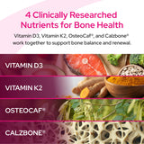 Healthy Bones Co. OsteoFrax comparación de tamaño en mano para referencia real
