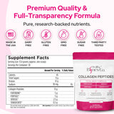 Healthy Bones Co. envase en mano para comparar tamaño y porción práctica