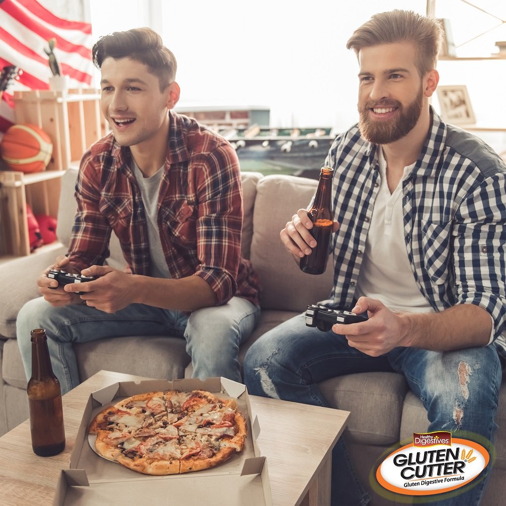 Etiqueta de Gluten Cutter con la lista de ingredientes y beneficios