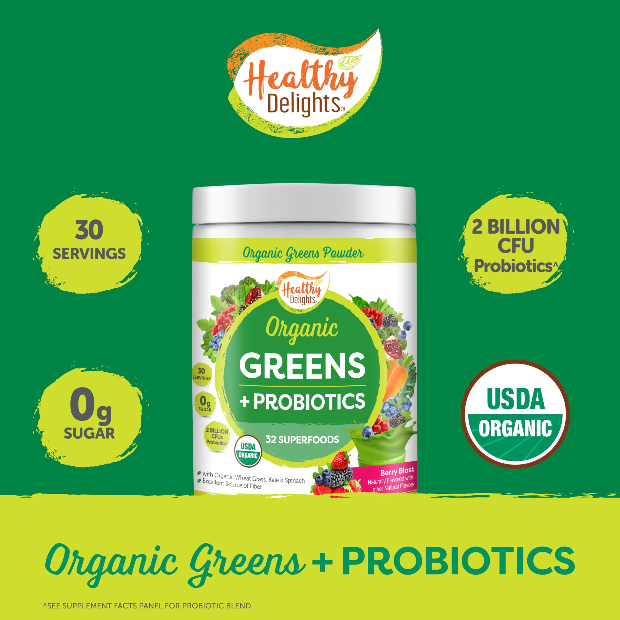 Healthy Delights ingredientes como kale y remolacha visualizando origen orgánico