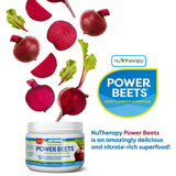 Healthy Delights Nu-Therapy Power Beets vaso con bebida lista para consumir