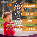 Healthy Genetics comparación de tamaño del frasco para referencia doméstica