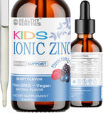Healthy Genetics frasco frontal mostrando el tamaño y etiqueta clara