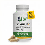 Healthy Gut envase frontal mostrando la etiqueta y beneficios clave