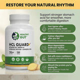 Healthy Gut etiqueta con ingredientes detallados para transparencia