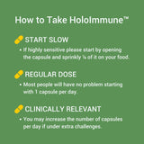 Healthy Gut HoloImmune en mesa de desayuno como rutina saludable