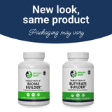 Healthy Gut primer plano de cápsula mostrando textura suave y fácil ingesta